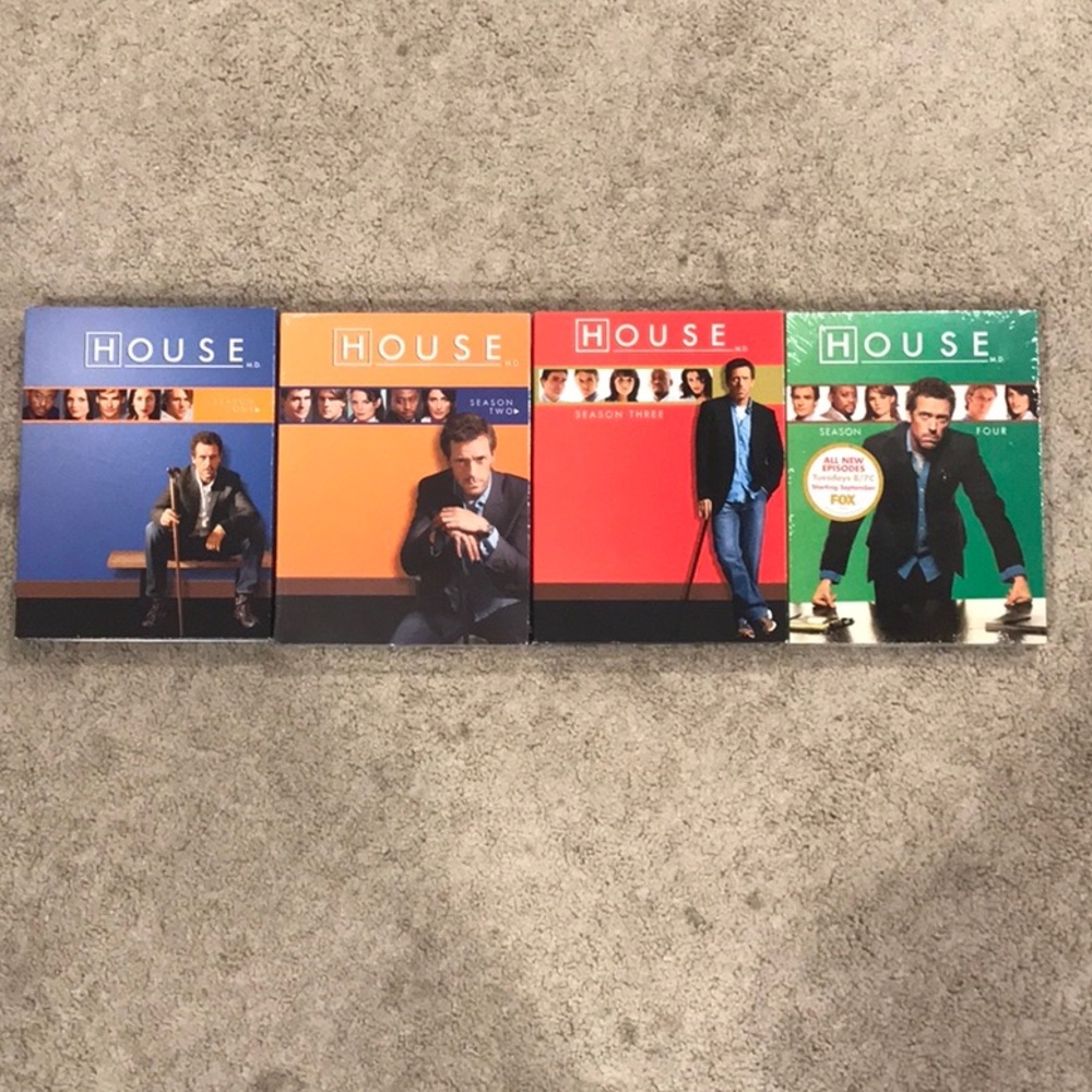 House DVDs seasons 1-4